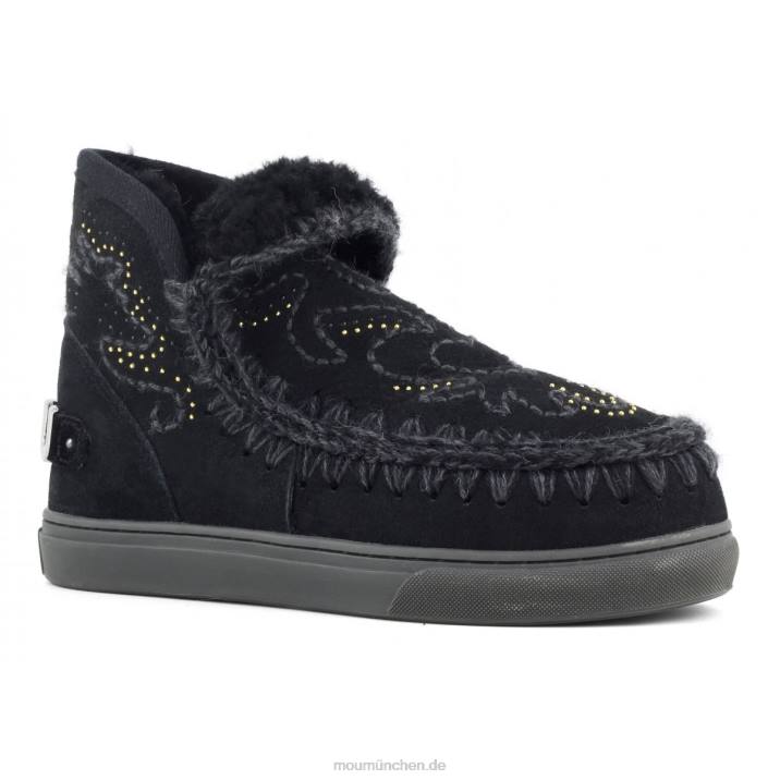 Eskimo-Sneaker mit texanischer Stickerei Frauen 0V6X649 Schwarz Mou