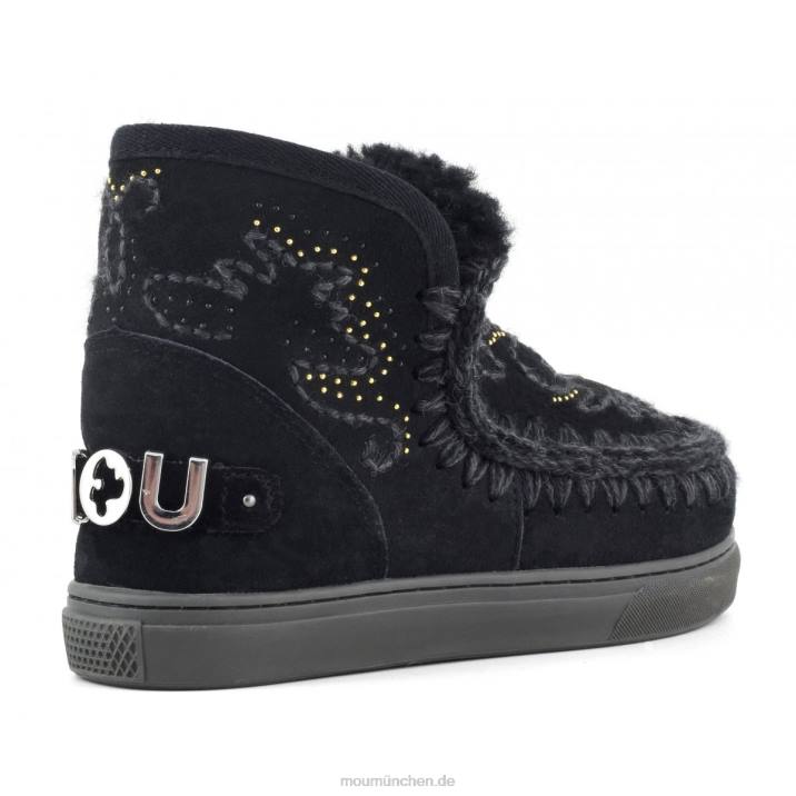 Eskimo-Sneaker mit texanischer Stickerei Frauen 0V6X649 Schwarz Mou