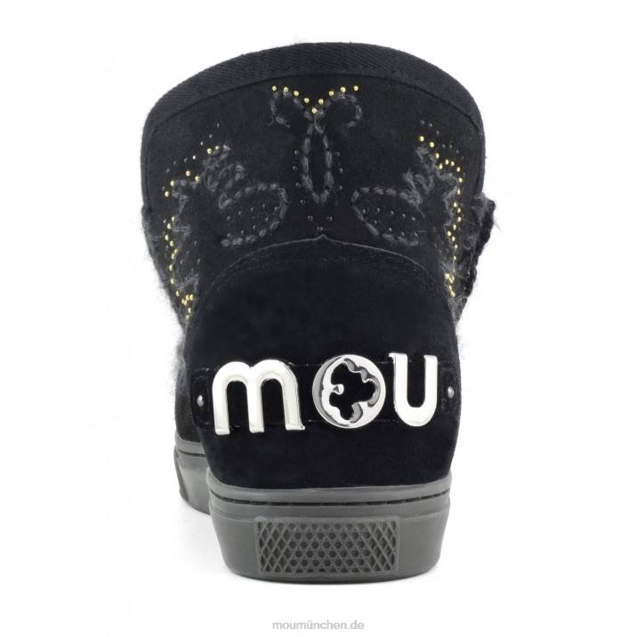Eskimo-Sneaker mit texanischer Stickerei Frauen 0V6X649 Schwarz Mou