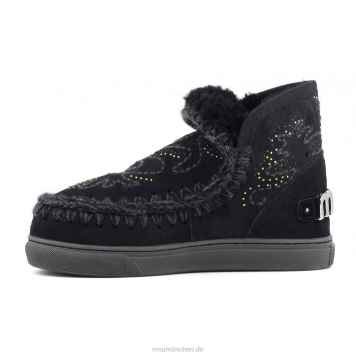 Eskimo-Sneaker mit texanischer Stickerei Frauen 0V6X649 Schwarz Mou