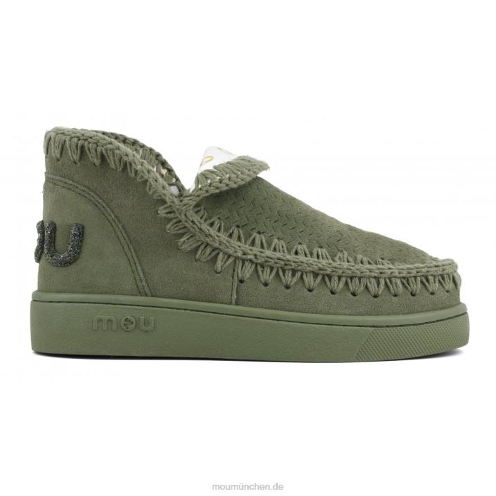 Sneaker-Monochrom-Glitzer-Logo Frauen 0V6X29 Sommersalbei Mou