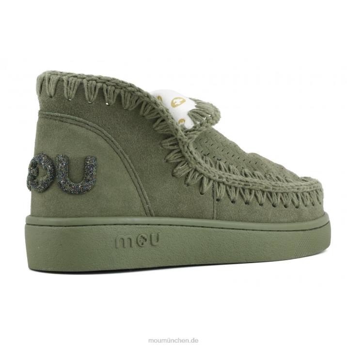 Sneaker-Monochrom-Glitzer-Logo Frauen 0V6X29 Sommersalbei Mou