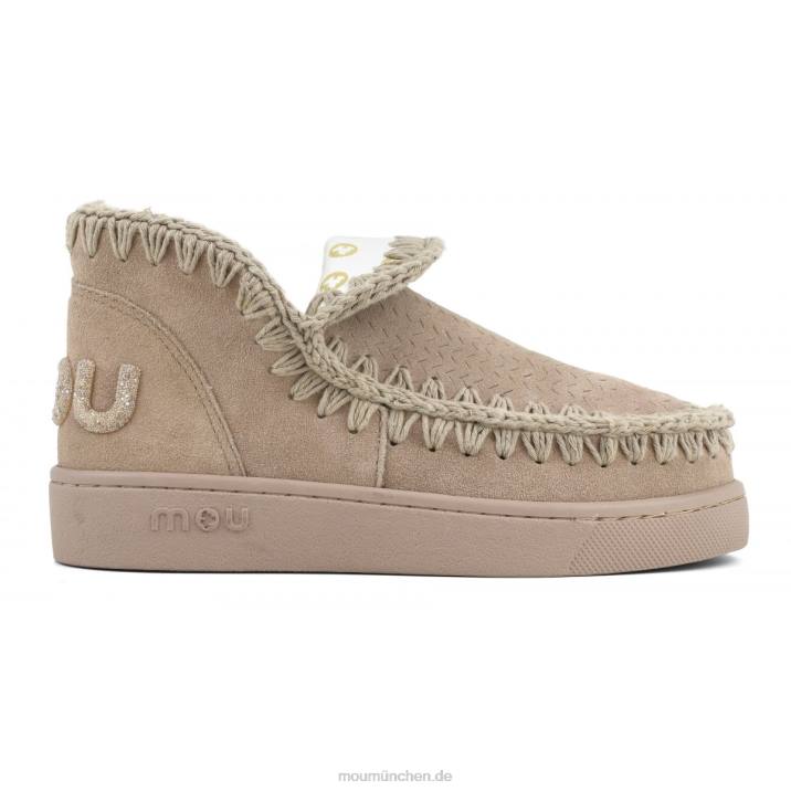 Sneaker-Monochrom-Glitzer-Logo Frauen 0V6X32 rosa Sand (Flussmittel) Mou