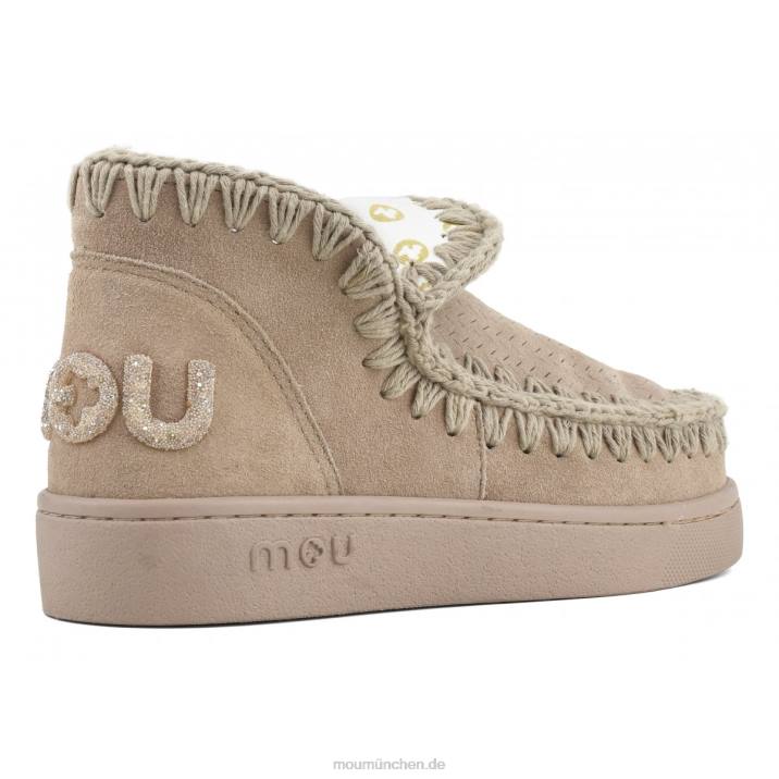 Sneaker-Monochrom-Glitzer-Logo Frauen 0V6X32 rosa Sand (Flussmittel) Mou