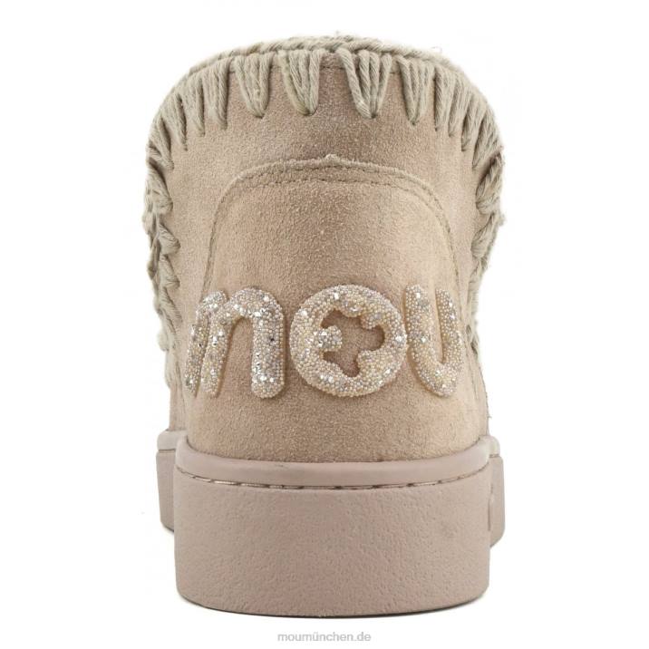 Sneaker-Monochrom-Glitzer-Logo Frauen 0V6X32 rosa Sand (Flussmittel) Mou