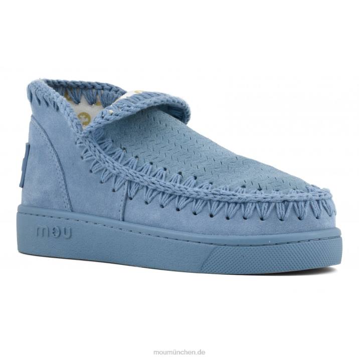 Sneaker einfarbig Frauen 0V6X38 Nilblau Mou