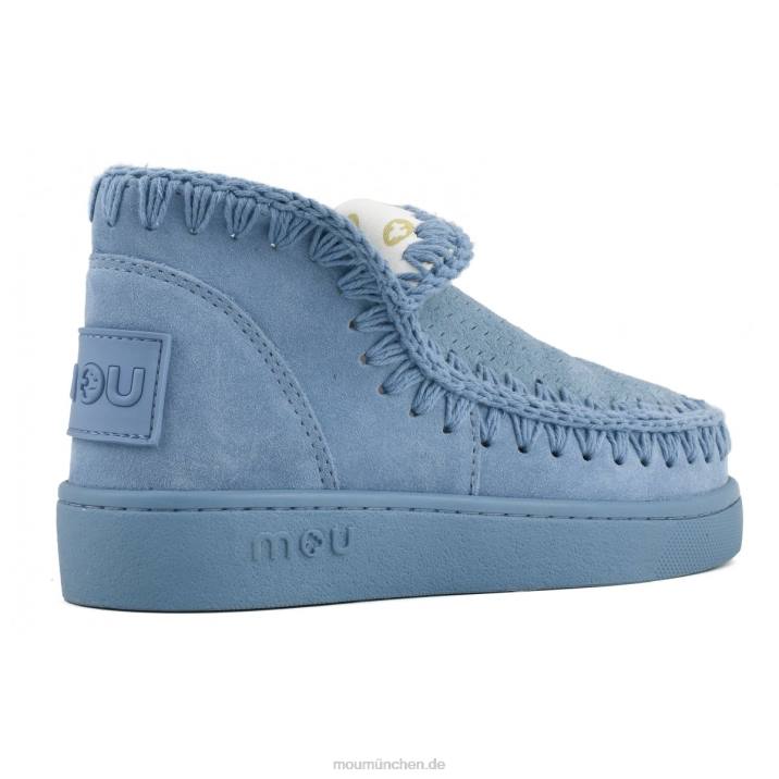 Sneaker einfarbig Frauen 0V6X38 Nilblau Mou