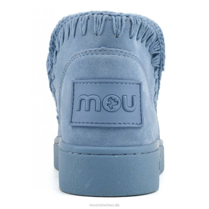 Sneaker einfarbig Frauen 0V6X38 Nilblau Mou