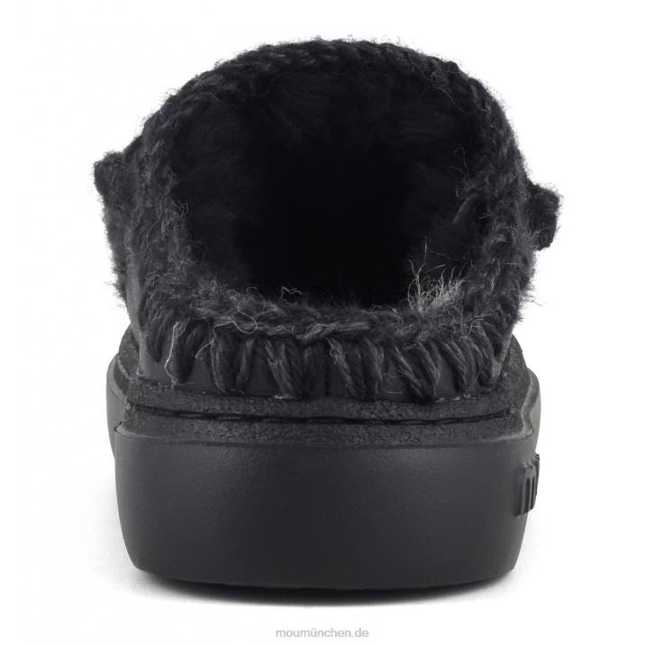 Eskimo Bold Clog Frauen 0V6X521 Nubuk schwarz Mou