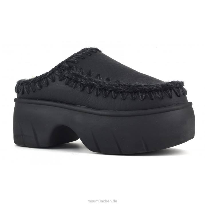 Eskimo-Clog-Twist Frauen 0V6X524 Nubuk schwarz Mou