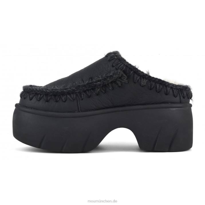 Eskimo-Clog-Twist Frauen 0V6X524 Nubuk schwarz Mou