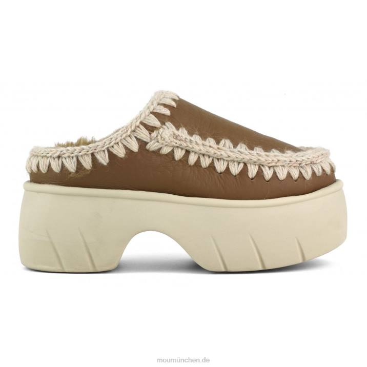 Eskimo-Clog-Twist Frauen 0V6X526 Nubuk-Cognac Mou