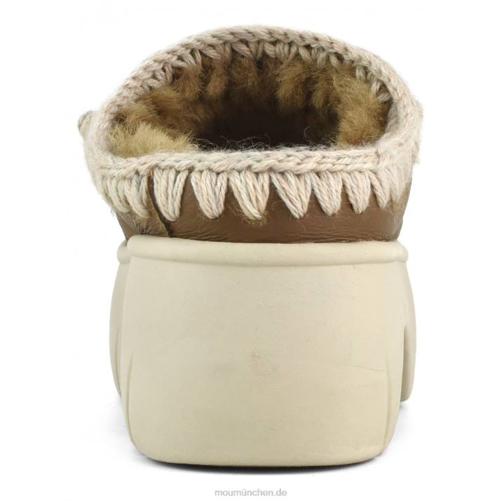 Eskimo-Clog-Twist Frauen 0V6X526 Nubuk-Cognac Mou