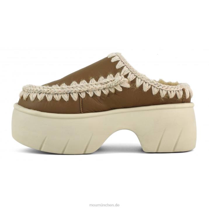 Eskimo-Clog-Twist Frauen 0V6X526 Nubuk-Cognac Mou