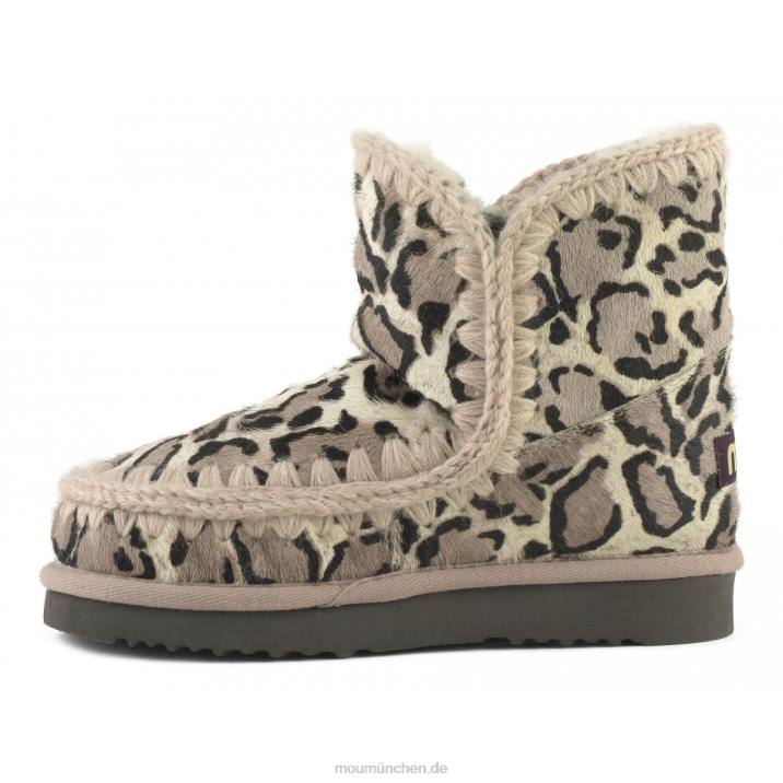 Eskimo 18 Ponyfell Frauen 0V6X356 großer Leopard weiß Mou