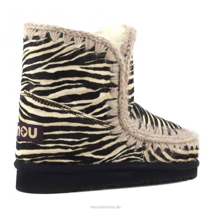 Eskimo 18 Ponyfell Frauen 0V6X357 Zebra schwarz weiß Mou