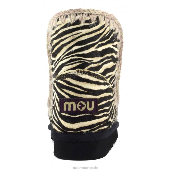 Eskimo 18 Ponyfell Frauen 0V6X357 Zebra schwarz weiß Mou