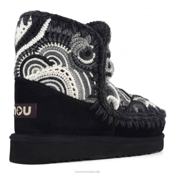 Eskimo 18 häkeln Frauen 0V6X400 Schwarz Mou