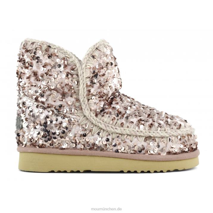 Eskimo-Blume mit 18 Pailletten Frauen 0V6X377 Pailletten rosabeige Mou