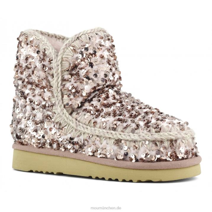 Eskimo-Blume mit 18 Pailletten Frauen 0V6X377 Pailletten rosabeige Mou