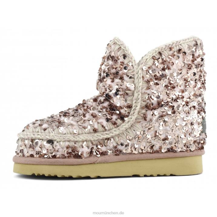 Eskimo-Blume mit 18 Pailletten Frauen 0V6X377 Pailletten rosabeige Mou