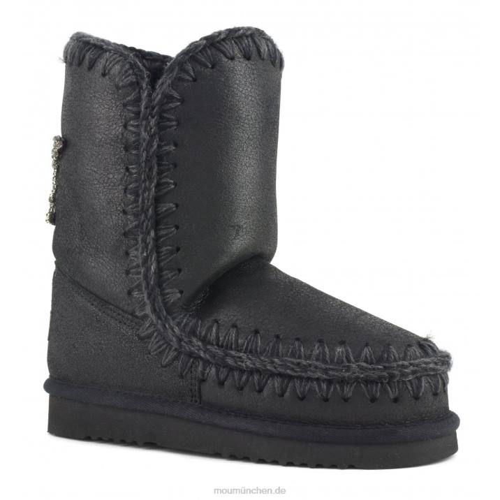 Eskimo 24-Sternaufnäher auf der Rückseite Frauen 0V6X366 rissig schwarz/grau Mou