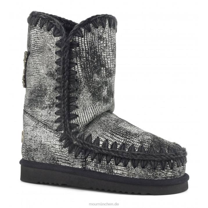 Eskimo 24-Sternaufnäher auf der Rückseite Frauen 0V6X383 metallisches Geckoschwarz Mou