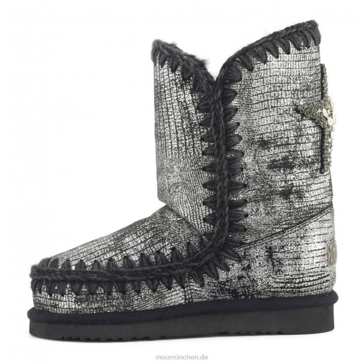 Eskimo 24-Sternaufnäher auf der Rückseite Frauen 0V6X383 metallisches Geckoschwarz Mou