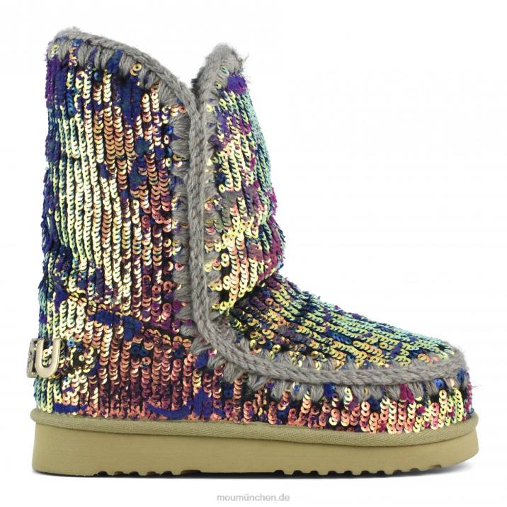 Eskimo 24 limitierte Auflage italienischer Textilien Frauen 0V6X336 Lux-Pailletten, blaue Mischung Mou