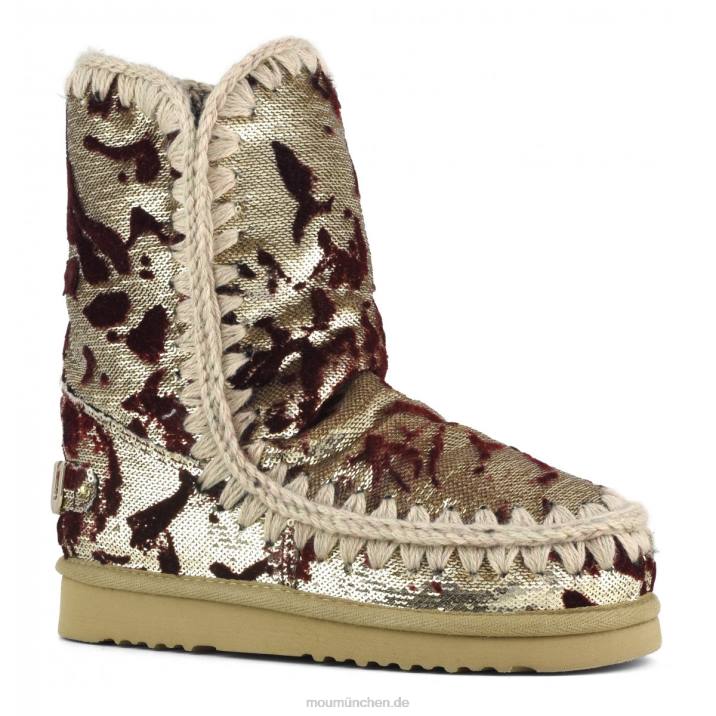 Eskimo 24 limitierte Auflage italienischer Textilien Frauen 0V6X337 Lux Pailletten rot Mou