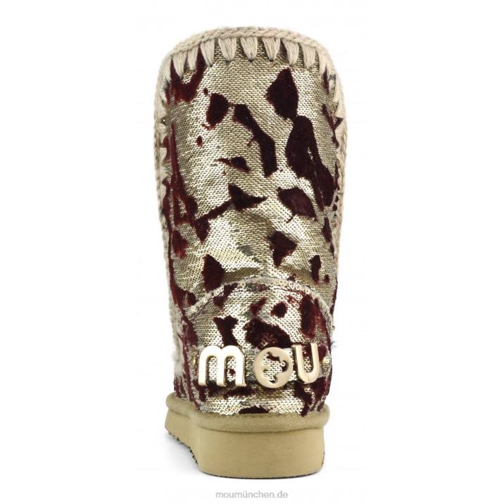 Eskimo 24 limitierte Auflage italienischer Textilien Frauen 0V6X337 Lux Pailletten rot Mou