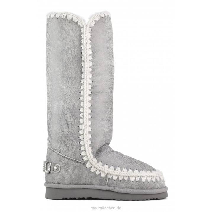 Eskimo 40-Strass-Logo Frauen 0V6X412 seidiges Silber Mou