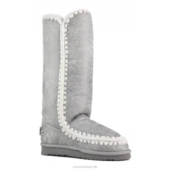 Eskimo 40-Strass-Logo Frauen 0V6X412 seidiges Silber Mou