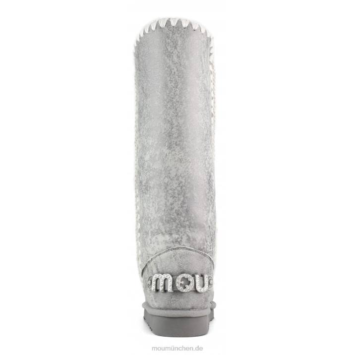 Eskimo 40-Strass-Logo Frauen 0V6X412 seidiges Silber Mou