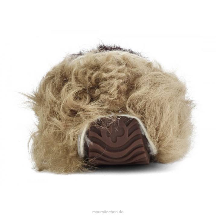 Mokassin-Chekiang-Fell Frauen 0V6X683 Beige-Burgund Mou