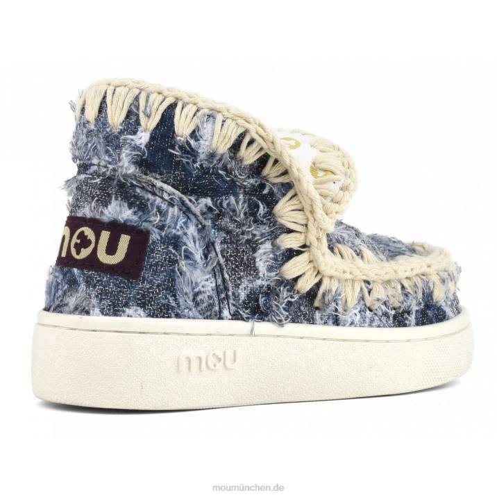 Sommer-Eskimo-Sneaker-Jeans Kinder 0V6X784 Denim-Patchwork Mou