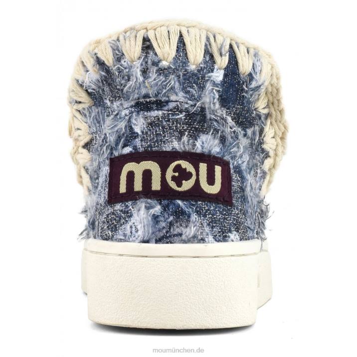 Sommer-Eskimo-Sneaker-Jeans Kinder 0V6X784 Denim-Patchwork Mou