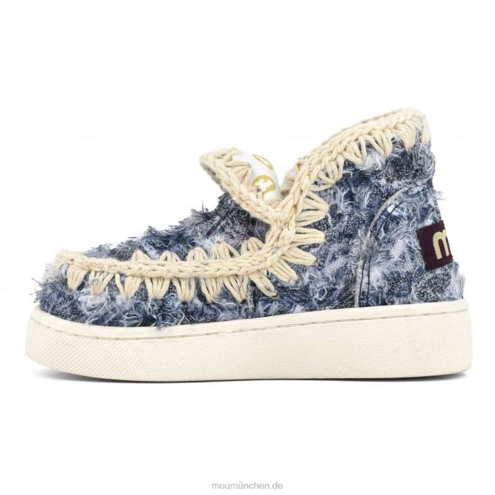 Sommer-Eskimo-Sneaker-Jeans Kinder 0V6X784 Denim-Patchwork Mou