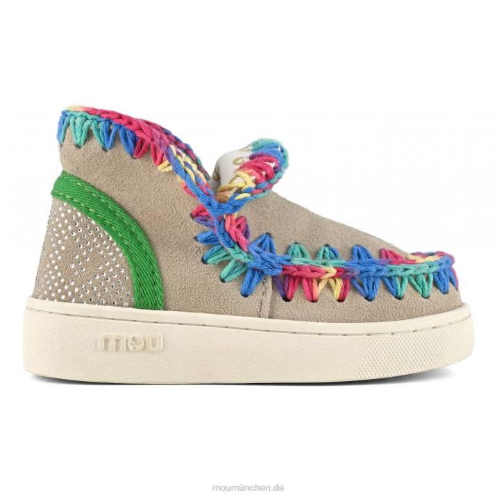 Sommer-Eskimo-Sneaker mit Farbnähten Kinder 0V6X782 Kreide Mou