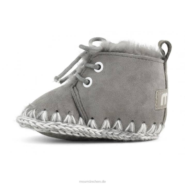 Schnürschuh für Kleinkinder Kinder 0V6X824 neues Grau Mou