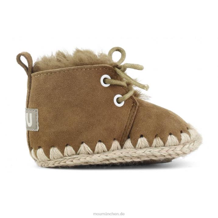 Schnürschuh für Kleinkinder Kinder 0V6X826 Cognac Mou