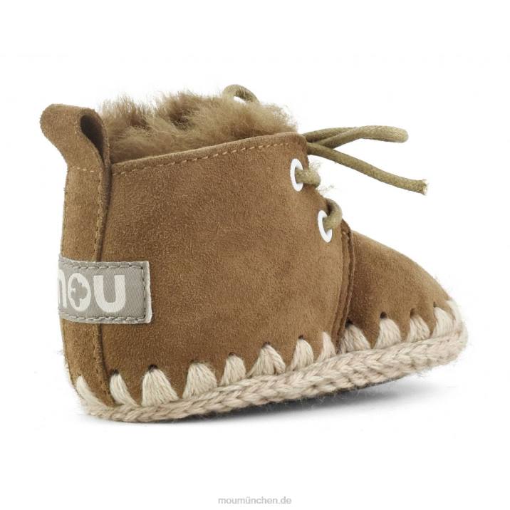 Schnürschuh für Kleinkinder Kinder 0V6X826 Cognac Mou