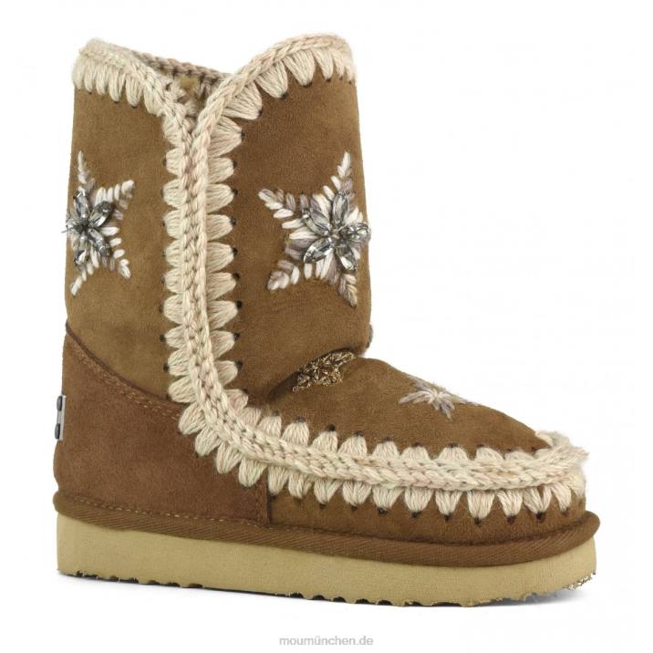 Eskimowolle und Kristallsterne Kinder 0V6X835 Cognac Mou