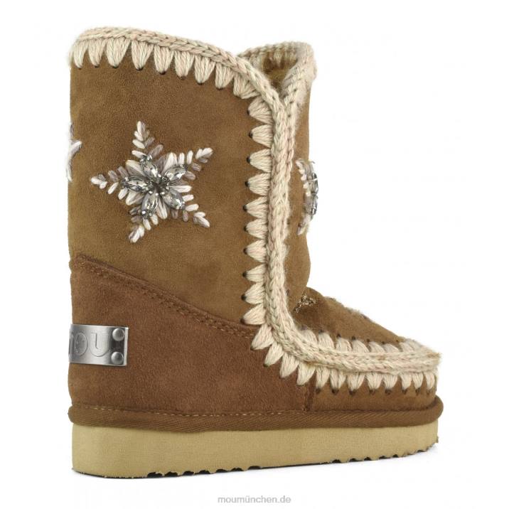 Eskimowolle und Kristallsterne Kinder 0V6X835 Cognac Mou