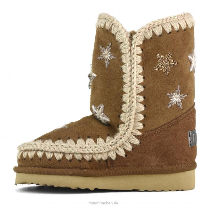 Eskimowolle und Kristallsterne Kinder 0V6X835 Cognac Mou