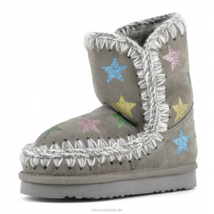 Sterne mit Eskimo-Glitzerdruck Kinder 0V6X838 neues Grau Mou