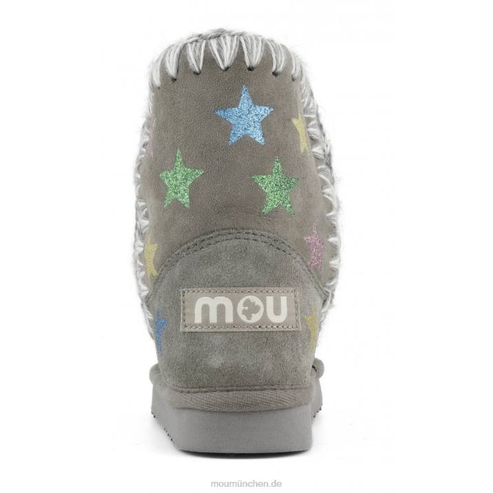 Sterne mit Eskimo-Glitzerdruck Kinder 0V6X838 neues Grau Mou