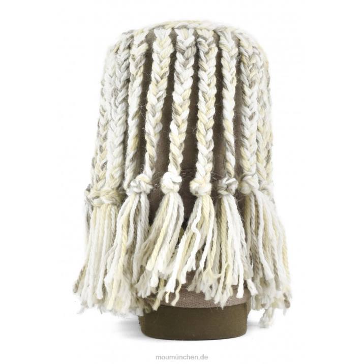 Zöpfe aus Eskimowolle Kinder 0V6X836 Elefantengrau Mou