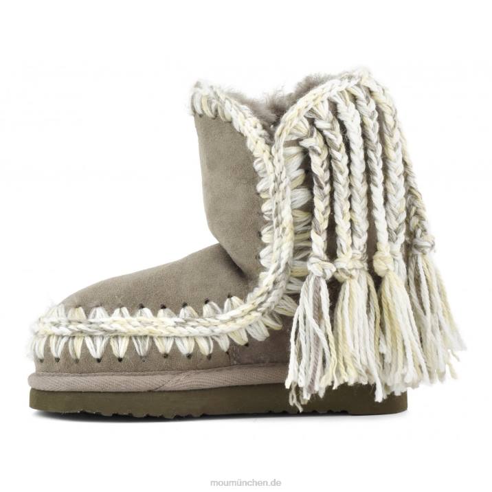 Zöpfe aus Eskimowolle Kinder 0V6X836 Elefantengrau Mou