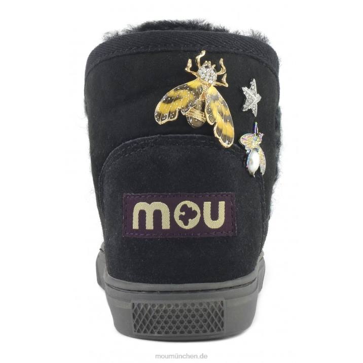 Eskimo-Sneaker mit gemischten Accessoires Kinder 0V6X808 Schwarz Mou